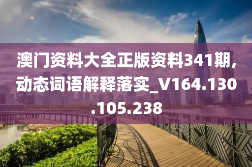 澳門資料大全正版資料341期,動態(tài)詞語解釋落實_V164.130.105.238