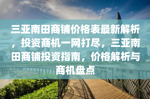 三亞南田商鋪價(jià)格表最新解析，投資商機(jī)一網(wǎng)打盡，三亞南田商鋪投資指南，價(jià)格解析與商機(jī)盤點(diǎn)