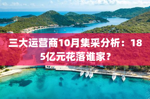 三大運(yùn)營商10月集采分析：185億元花落誰家？