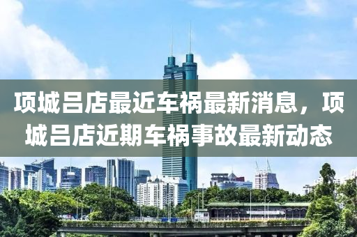 項城呂店最近車禍最新消息，項城呂店近期車禍事故最新動態(tài)