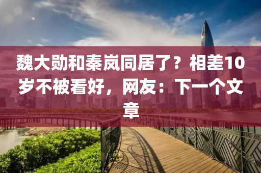 魏大勛和秦嵐同居了？相差10歲不被看好，網(wǎng)友：下一個(gè)文章