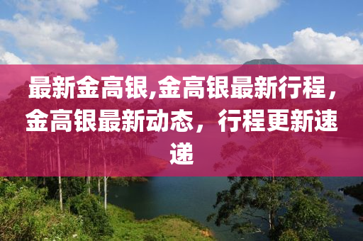 最新金高銀,金高銀最新行程，金高銀最新動態(tài)，行程更新速遞