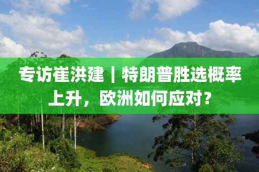 專訪崔洪建｜特朗普勝選概率上升，歐洲如何應對？