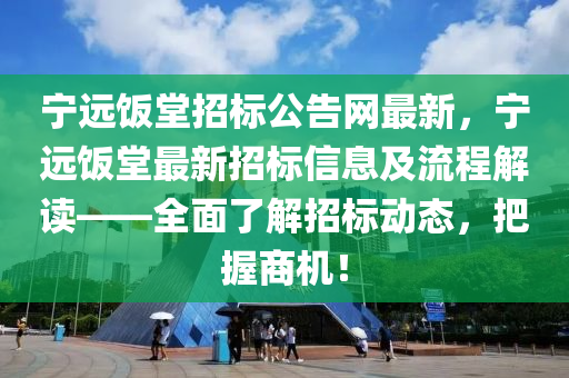 寧遠(yuǎn)飯?zhí)谜袠?biāo)公告網(wǎng)最新，寧遠(yuǎn)飯?zhí)米钚抡袠?biāo)信息及流程解讀——全面了解招標(biāo)動態(tài)，把握商機！