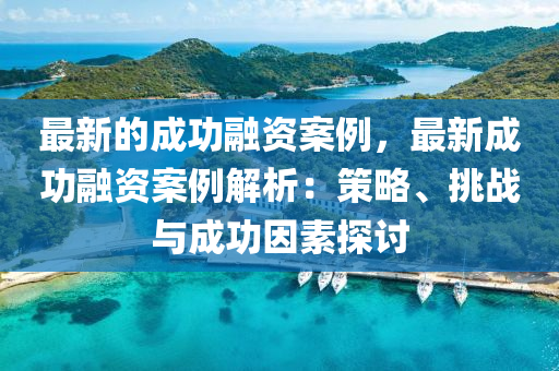 最新的成功融資案例，最新成功融資案例解析：策略、挑戰(zhàn)與成功因素探討