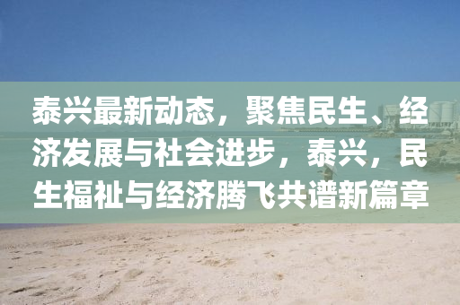 泰興最新動態(tài)，聚焦民生、經(jīng)濟發(fā)展與社會進步，泰興，民生福祉與經(jīng)濟騰飛共譜新篇章